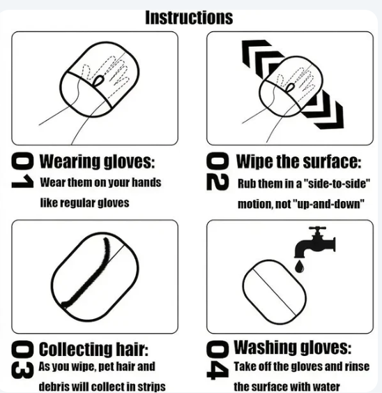 Premium Pet Hair Removal Glove